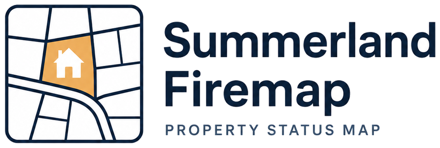 Summerland Firemap - Property Status Map